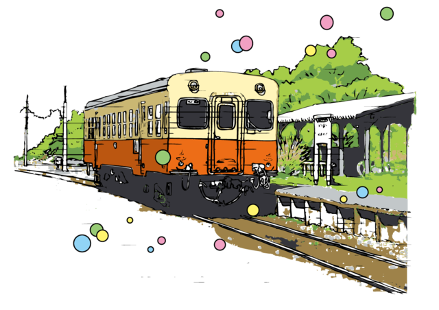 終着駅と電車